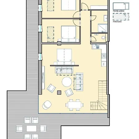 דירה Aparthotel Central Liptovsky Mikulas 4*